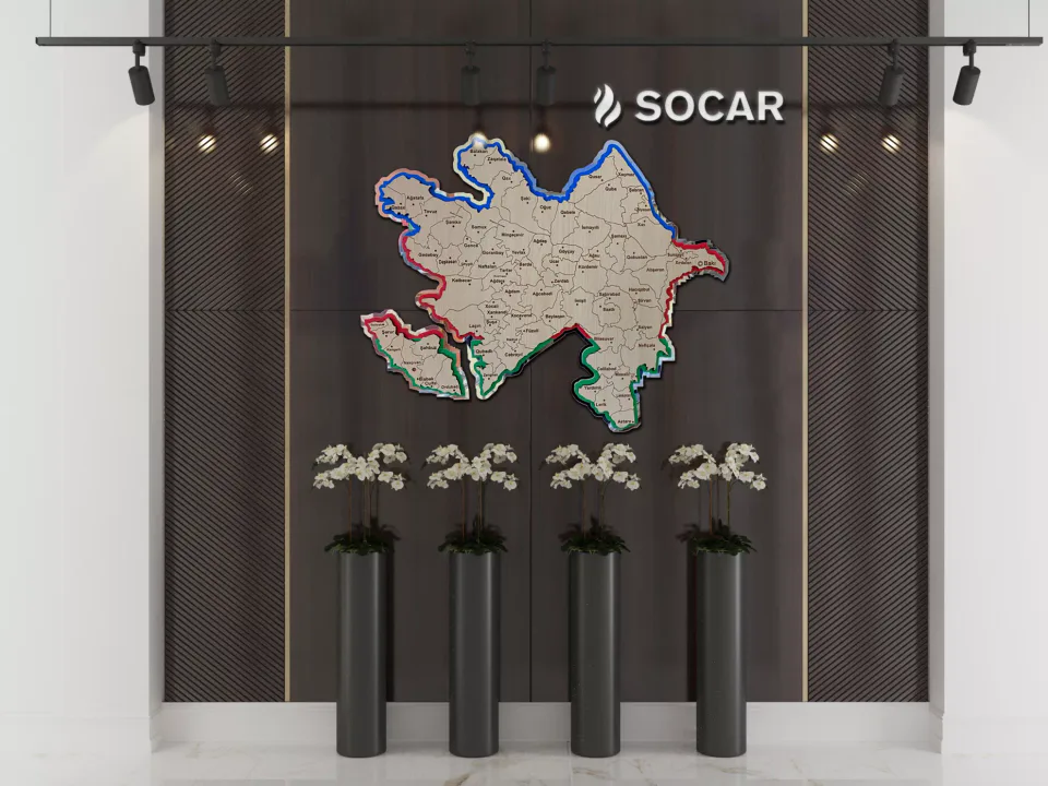Редизайн и ремонт офиса SOCAR в здании Азнефти